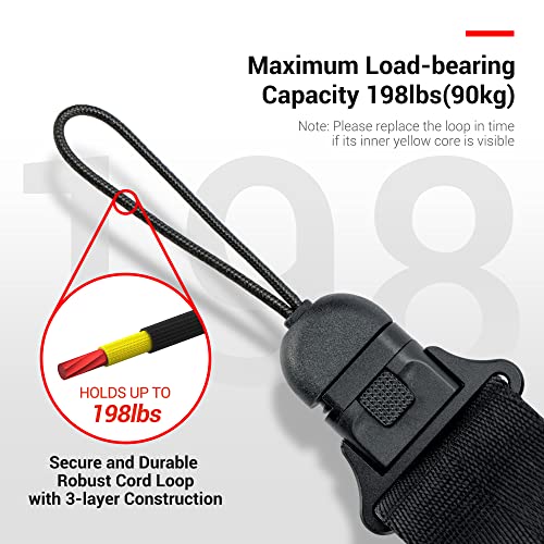 PROfezzion DSLR Camera Shoulder Neck Strap with Metal Secure Quick Release Buckle for D3500 D5600 D7500 D750 D780 D810 D850 D3 D4 D5 Canon 2000D 850D 800D 90D 80D 7D 6D 6DII 5D Mark IV & More - Image 4