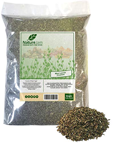 Naturejam Mint Leaves (Crushed) 1 Pound Bulk Bag