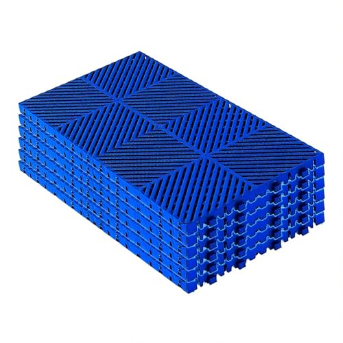Modułowe blokujące płytki podłogowe, lekkie palety gniazdowe na taras, prysznic, kuchnię, basen odpływowy, saunę - 6 szt. (50 x 50 cm)