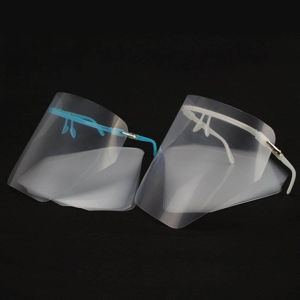 Earlywish 2 sets Eyewear Detachable Face Shield Dental Clinic (2 Frames