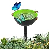 Bienenbewässerungsbecher, Bienenbewässerungsstation | Bienenwasser-Futterbecher mit Metallpfählen | Metall-Gartenpfähle, Gartendekoration, Hofdekoration für den Außenbereich