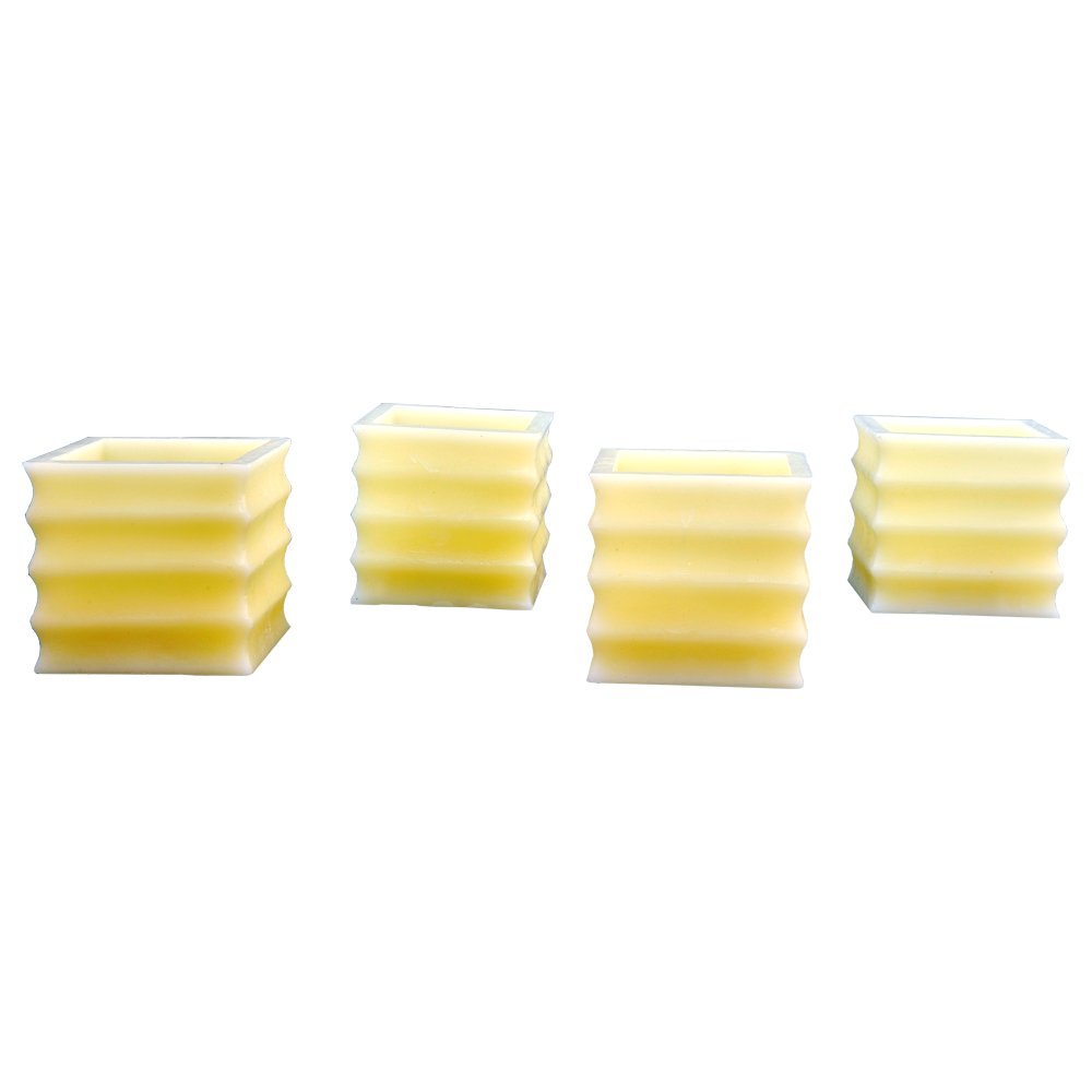 Vanilla Flameless Candle (Set of 4) Color: Cream