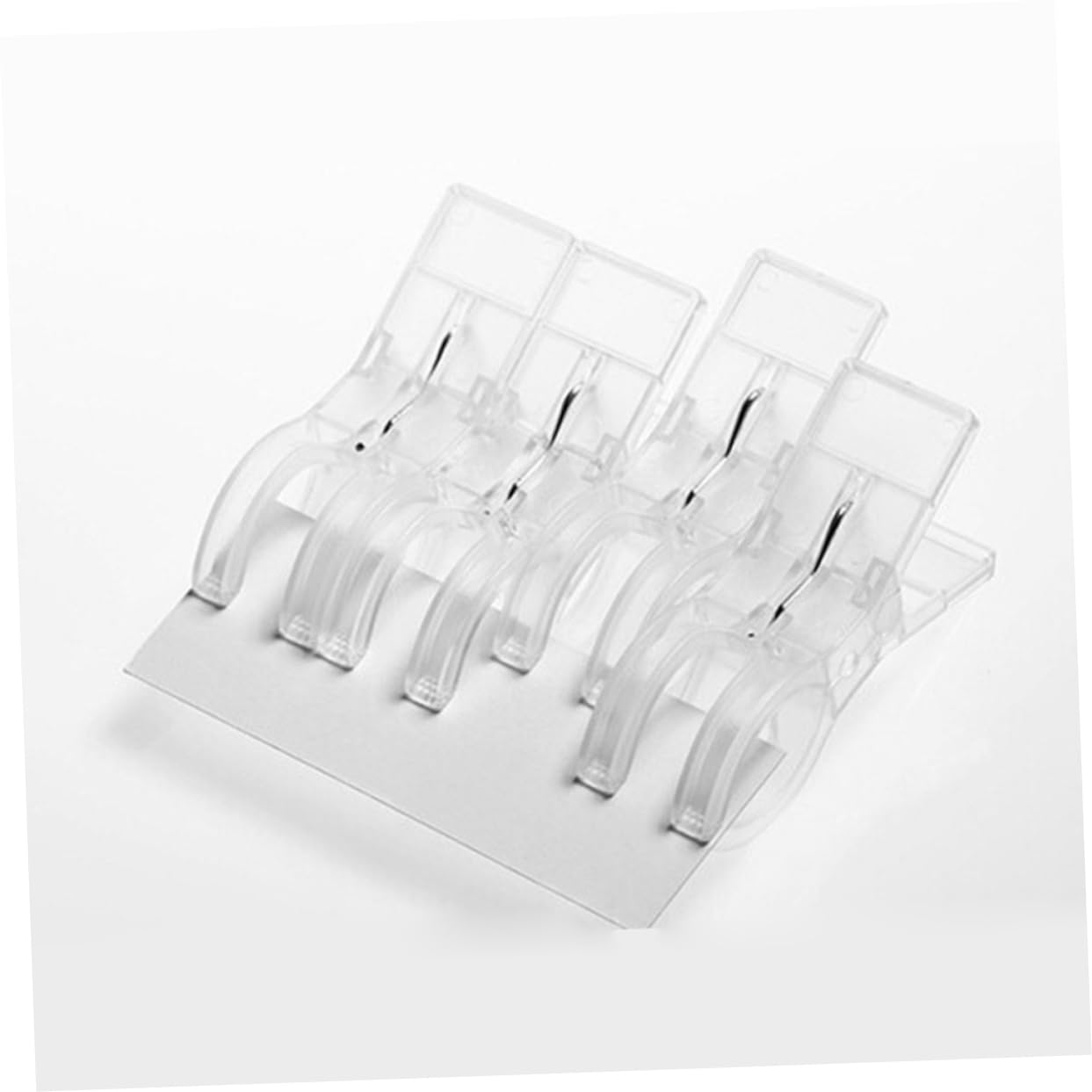 24piezas Clips De Toalla Jumbo Transparentes Resistentes Al Viento para Secar Ropa y Asegurar Toallas Sillas De Playa o Tumbonas