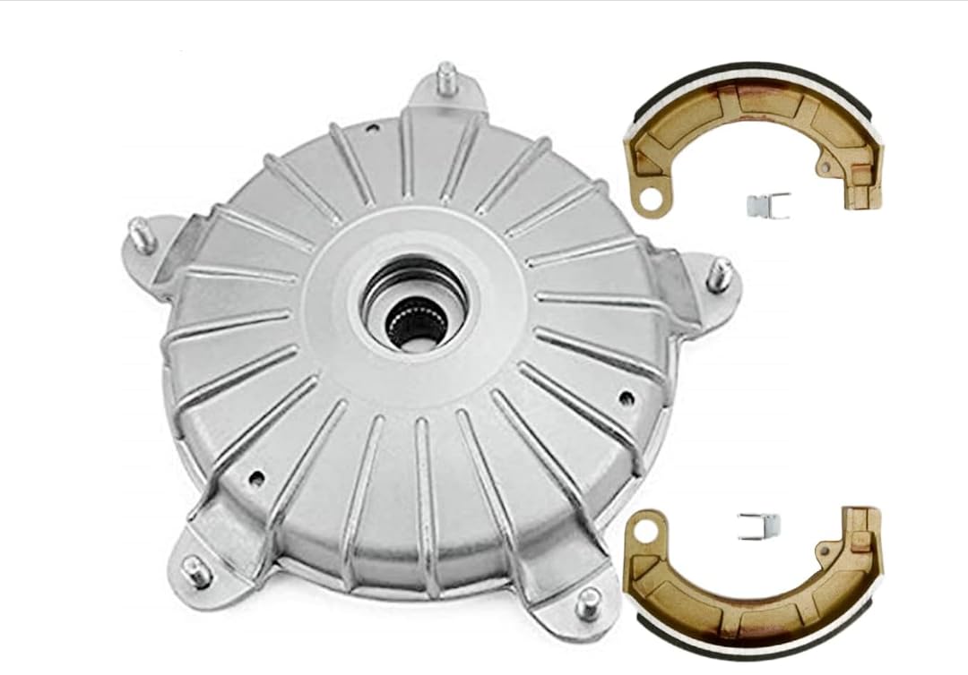 Set Bremstrommel hinten + Bremsbacken hinten kompatibel mit Piaggio Vespa 50 Special