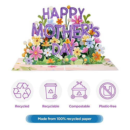 Paperlovefrndly3dhappymothersdaypopupcardhandcrafted100recycledandecofriendly8x6coverwithnotetag Urban Country Home Decor Paper love frndly 3d happy mothers day pop up card handcrafted 100 recycled and eco friendly 8 x 6 cover with note tag urban country home decor