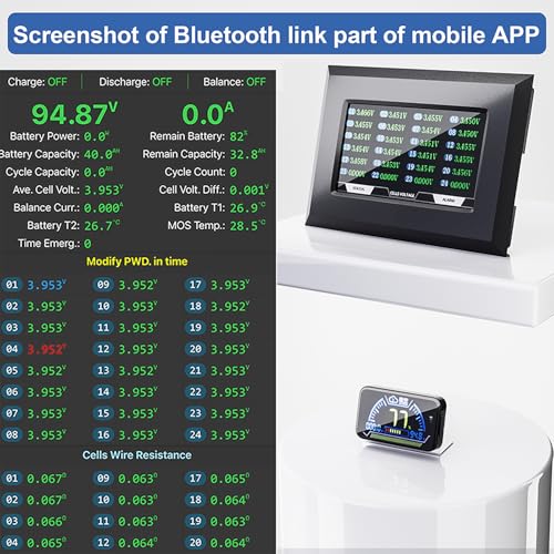Image of JKBMS Accessory 2 inch LCD Display Screen with Active Switch Monitor for JK Smart BMS Battery Protection Board