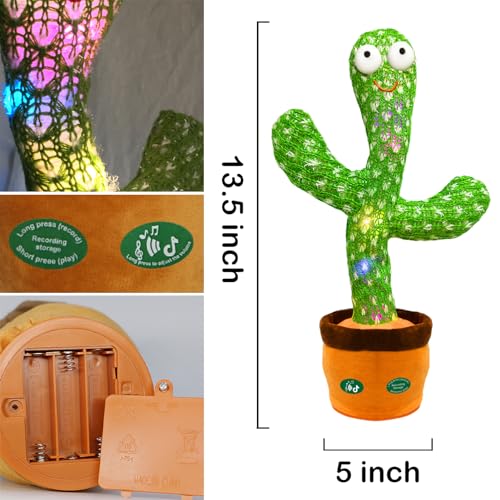 image for Hunfur Dancing Cactus Mimicking Toy for Kids and Babies,Volume Adjustm