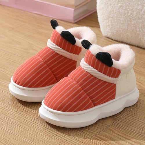 Kids Boys Girls Thermal Plush Slippers with Memory Foam Cute Non-Slip Boots Fall Winter Warm Soft Cozy Slippers2