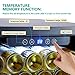 Kalamera 24'' Wine refrigerator 46 Bottle Dual Zone Built-in and Freestanding with Stainless Steel & Triple-Layer Tempered Glass Door and Temperature Memory Function