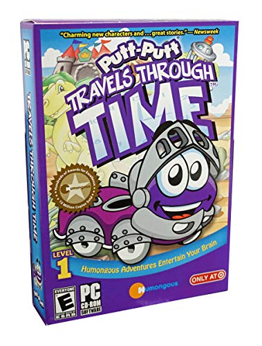 Putt-Putt Travels Through Time PC CD - Help Rescue Pep from a Crazy Time Warp - Putt Putt