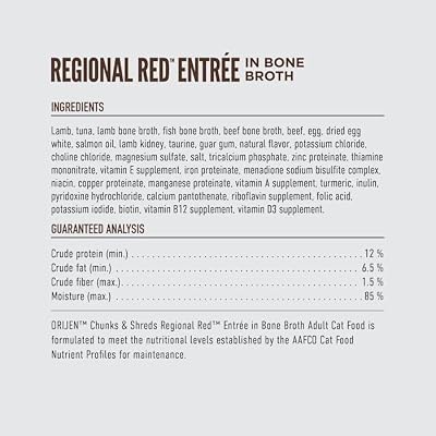 ORIJEN Chunks & Shreds Wet Cat Food Regional Red Entree 3oz Cans (12 Count)