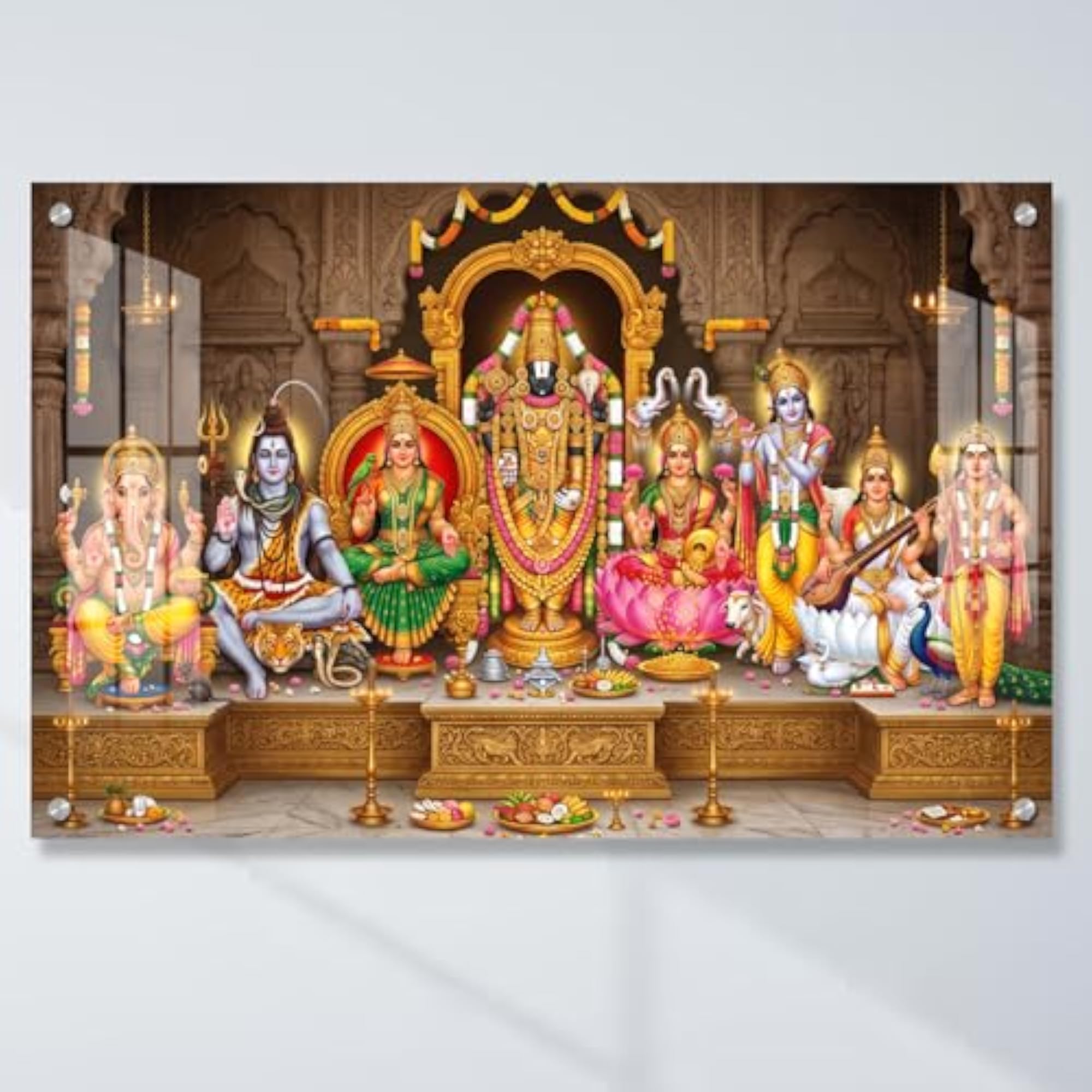 Tirupati Balaji Acrylic Wall Painting