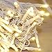 Produktbild JnDee LED-Lichterkette, 100 / 200 LEDs, weiß, mit Netzbetrieb, Dekoration zu Hause, Raumgestaltung, 10 / 20 m, warmweiß, 100LED