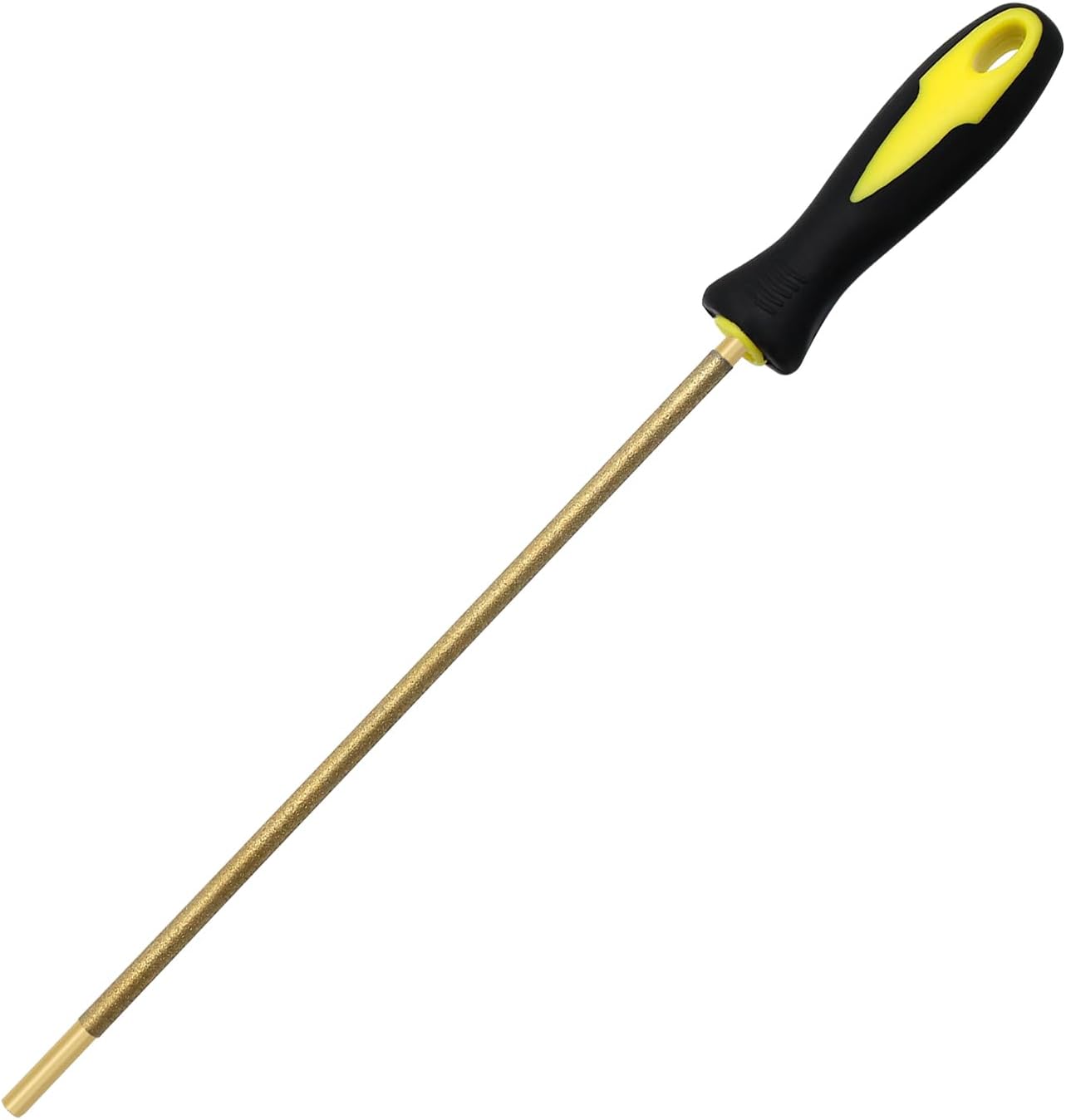 Metal File，6" 4.8mm Width Titanium -Plated Circular Diamond File for Metal Edge Trimming, Woodworking, Tire Filing and Other DIY Sharpening Work