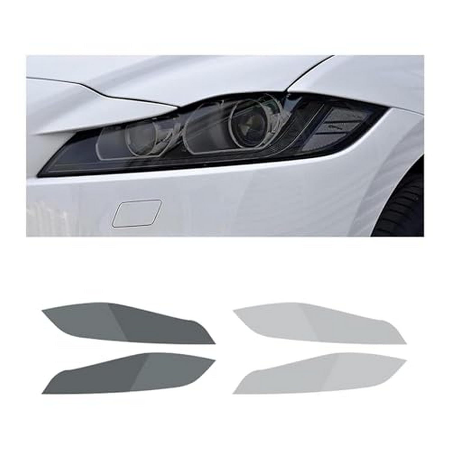 Film de protection de phare pour Jaguar F-Pace X761 2016-2021 en TPU noir