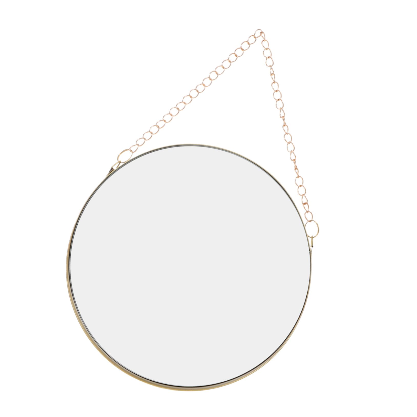 Miroir lumineux rectangulaire en métal doré POPETPOP pour salle de bain