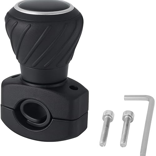 Ketofa 2022 Universal 77700-01540 Steering Wheel Spinner Knob for Kubota Tractors, Black, Polyurethane, 1.25 inches, Tractor Steering Wheel Accessory