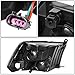 DNA Motoring HL-OH-DR09QUA-BK-CL1 Black Housing Headlights Replacement Compatible with 10-18 Ram 1500-5500, Fit Dual or Quad Headlight Models