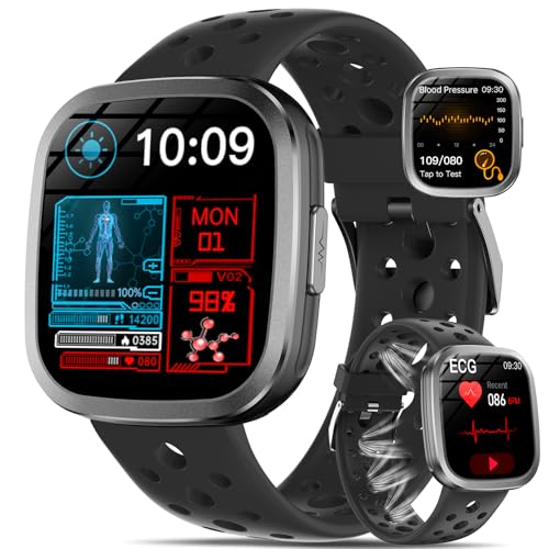 Montre Connectée Homme ECG+HRV/IMC/Lipides/Acide Urique, 1,72