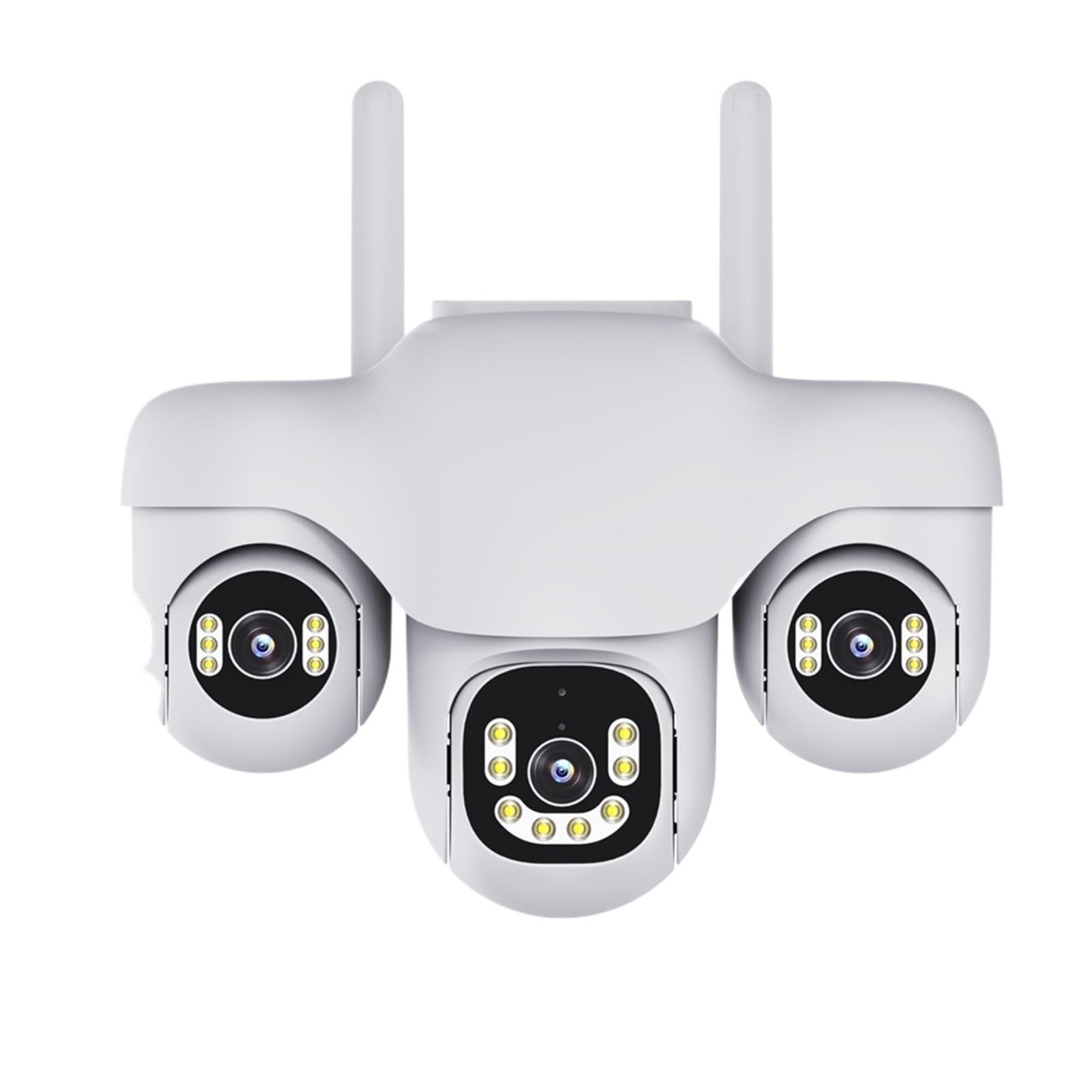 JVDDI 2MP WIFI IP Camera CCTV 3 Lens 3 Screen Auto Tracking Outdoor Security Surveillance PTZ Camera Waterproof Night Vision(Wifi Camera 32G)