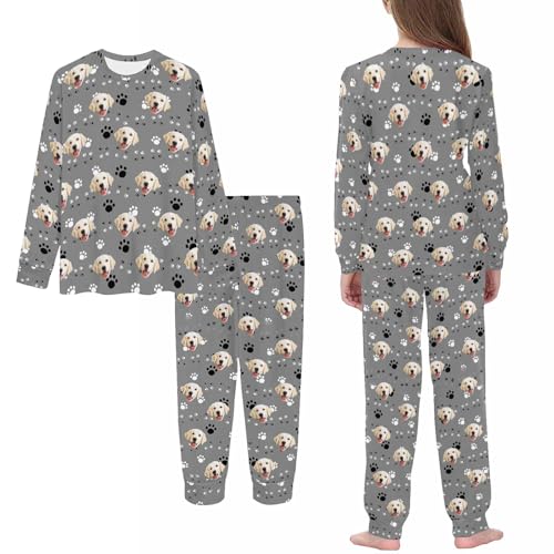 MyPupSocks Customizable Pet Lover Pajama Sets | Personalized Face Printed Sleepwear for Daughter & Son4
