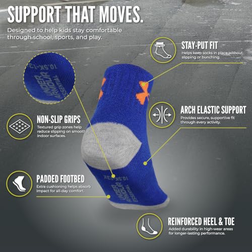 Image of Under Armour boys Multi Pack Quarter Sock
