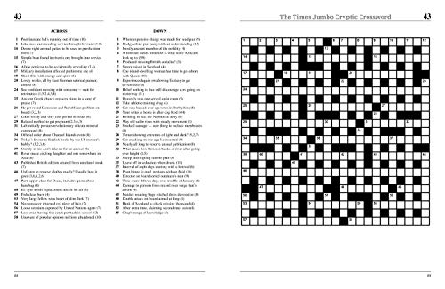 The Times Jumbo Cryptic Crossword: Book 19: 500 World-Famous Crossword Puzzles #TOP2
