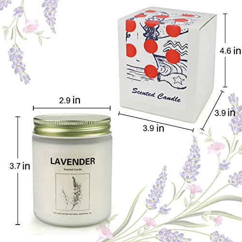 4 Pack Scented Candles Gift Set For Women, Candles For Home Scented, Soy Candle Jar Aromatherapy Lavender Scent Ideal Gifts For Women, Birthday Mother's Day Gift Set, 6.35 Oz - Pack Of 4 #TOP4