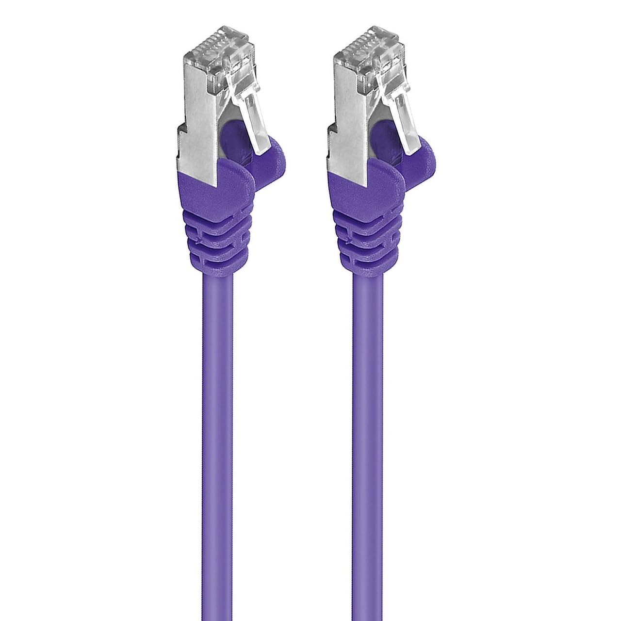 Premium Cord Patch Cable CAT6a S-FTP, RJ45-RJ45, AWG 26/7, 10 m, Colour: Purple