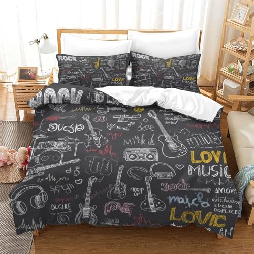 Housse de couette fermeture éclair抗过敏, parure de lit imprimé 3D bébé endormi King