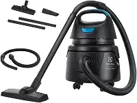 Aspirador água pó Electrolux compacto potente função sopro 1400W 12 L total 5 L util protetor termico AWD01 127v