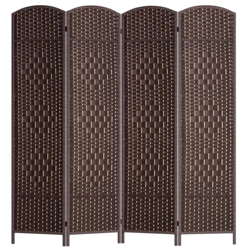 FDW Room Divider Folding Privacy Divider 6 Ft Indoor Wall Divider...