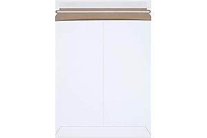 BOX USA 11"L x 13.5"W Stayflat Mailers (100-Pack)