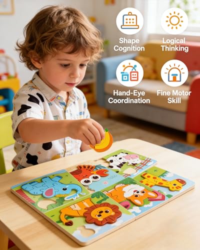 Puzzle Montessori Animales 1 a 4 Anos miniatura 3