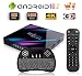Produktbild OKEU Android 10.0 TV Box 4G+64G H96 MAX Smart TV Box mit Quad-Core RK3318 Supports 4K Ultra HD/2.4GHz+5GHz Dual WiFi/100M LAN/SPDIF/Bluetooth 4.0,Mini Wireless Backlit Keyboard