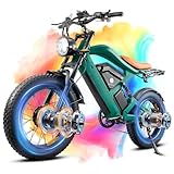 SMARTRAVEL Dual Motor Electric Bike with 52V 50Ah Dual Lithium Battery,3000W Adult Electric Bicycle,40Mph Ebike,7 Speed Gears for Women Men