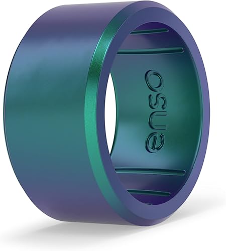 Enso Rings Anillos de silicona de marquesina, colección de anillos anchos, diseño cómodo y flexible, Silicona