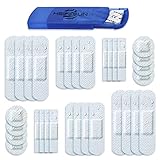 PROTECCION FIABLE Y SEGURA : Apositos adhesivos transparente, tiritas redondas pequeñas, tiritas impermeables-transpirables, repelen agua y suciedad. Ideal para proteger y amortiguar heridas. 