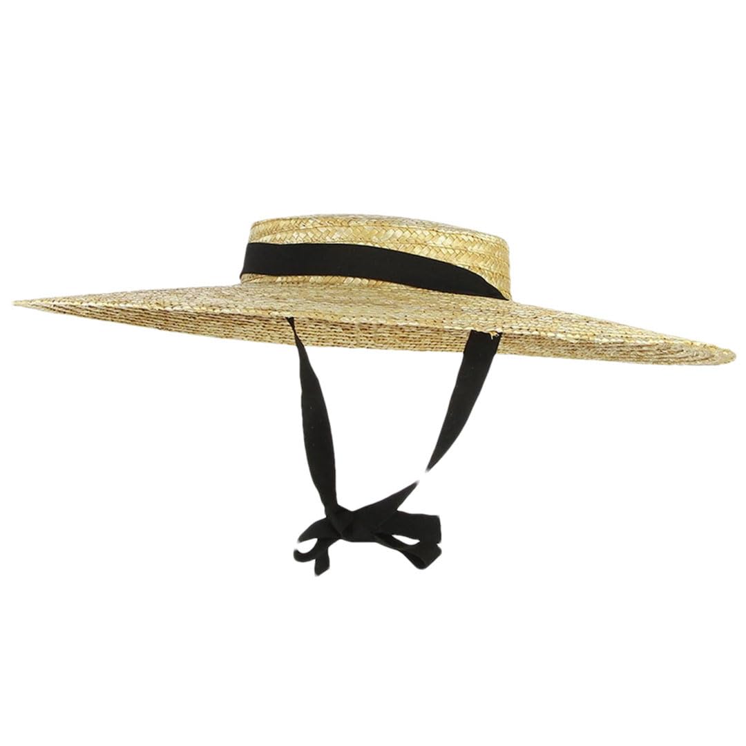 Cappello da spiaggia da donna con tesa larga in paglia, A, 18