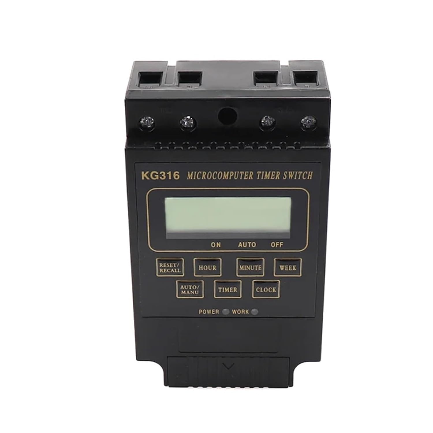 DIN Rail Mounted microcomputer Timer Switch KG316 KG316T programmable 10A DIN Rail Digital time Switch (Size : 110V)