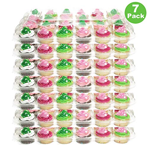 (24 Pack x 7 Sets) Farielyn-X Stackable Cupcake Carrier Holders for 24 Standard