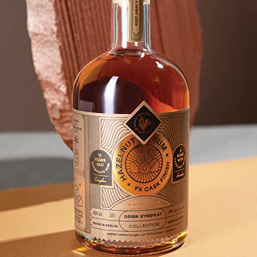 DRINK SYNDIKAT Hazelnut Rum PX Cask Finish | 12 Jahre Barbados-Rum & destillierte Haselnuss | 0,5L | 40% Vol. â Bild 3