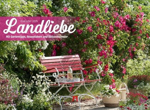 Landliebe Kalender 2025, Wandkalender im Querformat (45x33 cm) -...