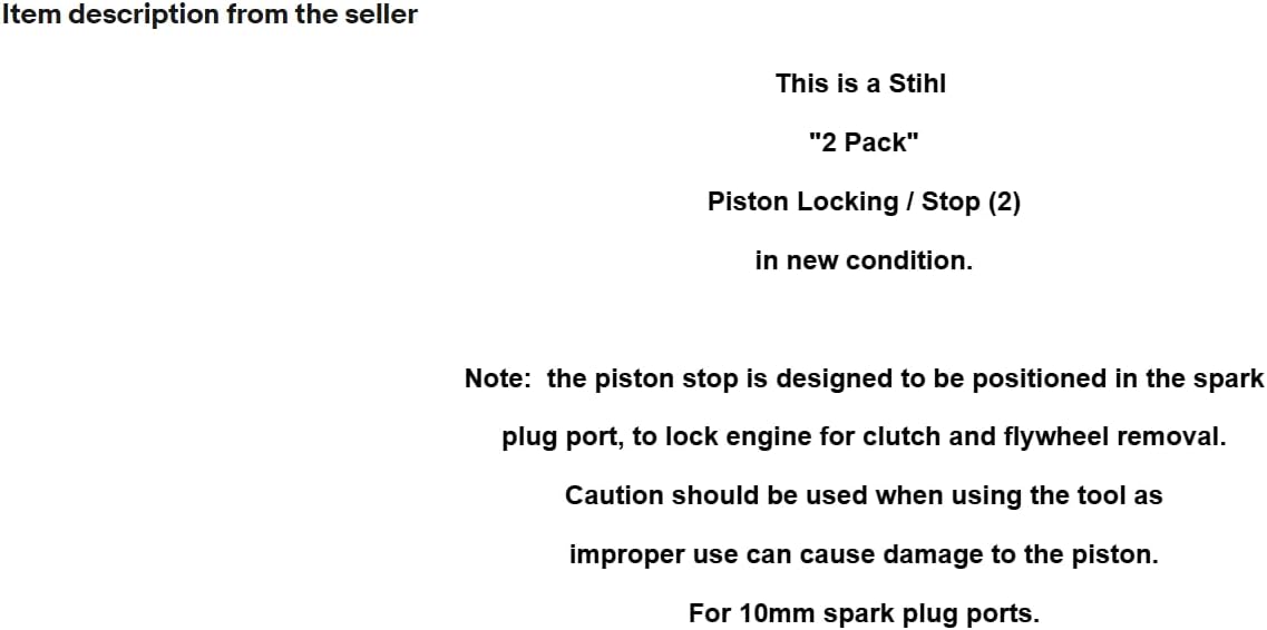 Piston Stop Locking Strip Chainsaw (2 Pack) 0000-893-5904#GM-L3B1, Replacement for Stihl OEM