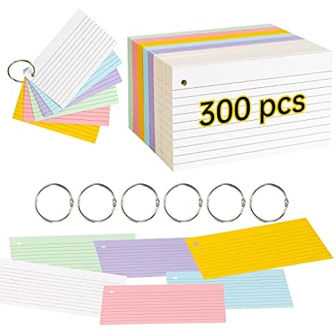 SIYOMG 300PCS Colour Revision Cards Cover