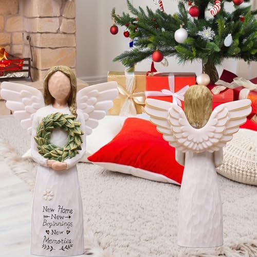 Figura de ángel de resina pintada a mano para hogar nuevo miniatura 6
