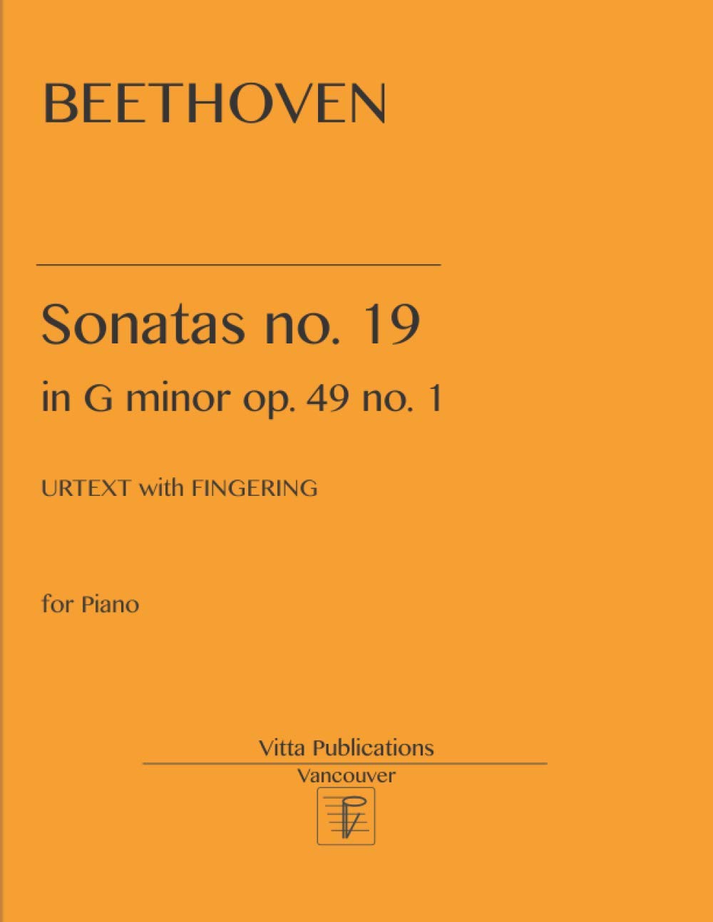 Beethoven Sonata no. 19: op. 49, no. 1