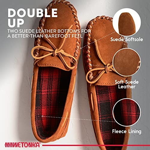Image of Minnetonka Men's Double Bottom Fleece Slipper