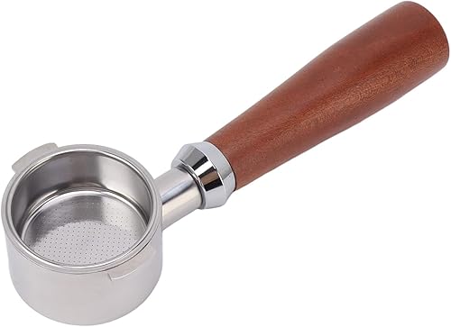 TOPINCN Portafiltro sin fondo, 2.008 in 2 orejas sin fondo portafiltro 304 acero inoxidable café filtro titular portátil sustituye portafiltro sin