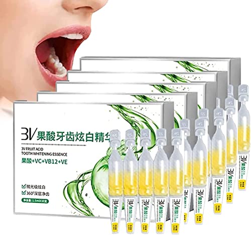 TLOPA - Pasta de dientes en ampolla, suero dental de ampolla TLOPA, pasta de dientes con esencia de ampolla, gel blanqueador de dientes, esencia desechable de blanqueamiento dental de ácido de frutas